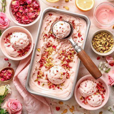 Image of Rose Water Ice Cream