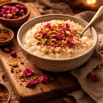 Image of Rose Water Rice Pudding