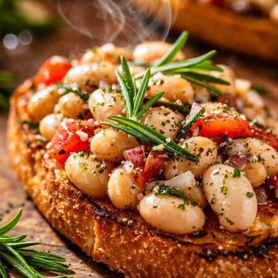 Image of Rosemary Bean Bruschetta