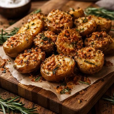 Image of Rosemary Cheese Crusted Potatoes
