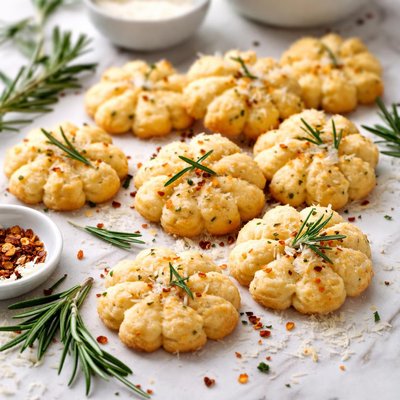 Image of Rosemary Cheese Spritz Cookies