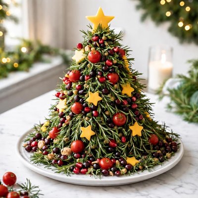 Image of Rosemary Christmas Tree Centerpiece