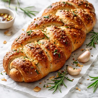Image of Rosemary Garlic Braid or Bread