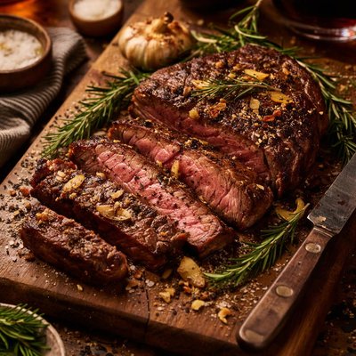 Image of Rosemary Garlic Grilled Steak