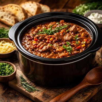 Image of Rosemary Lamb Chili Crock Pot