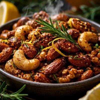 Image of Rosemary Lemon Spiced Nuts