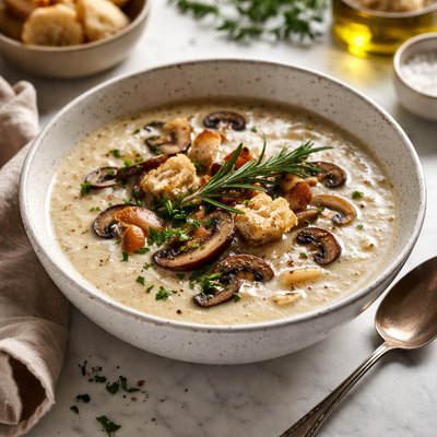 Image of Rosemary Mushroom Soup
