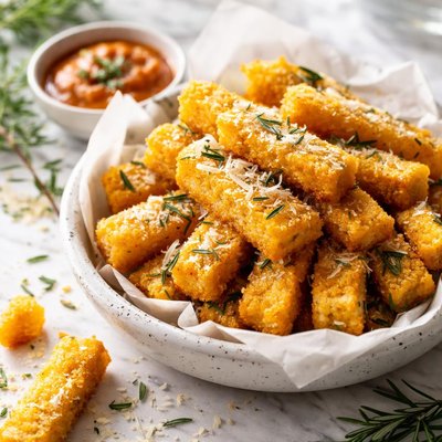 Image of Rosemary Parmesan Polenta Chips