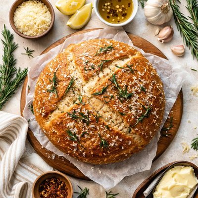 Image of Rosemary Parmesan Sourdough Bread