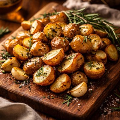 Image of Rosemary Roast Potatoes with Garlic