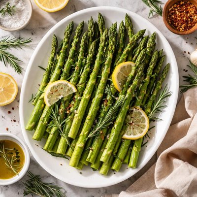 Image of Rosemary Steamed Asparagus