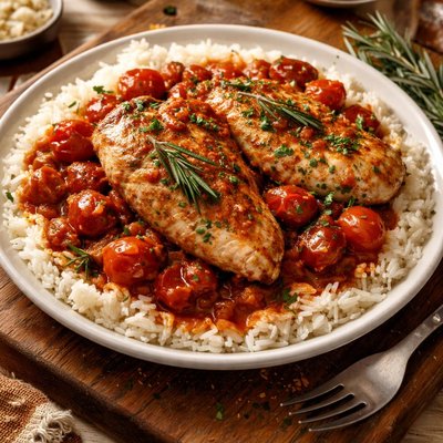 Image of Rosemary Tomato Chicken with Rice