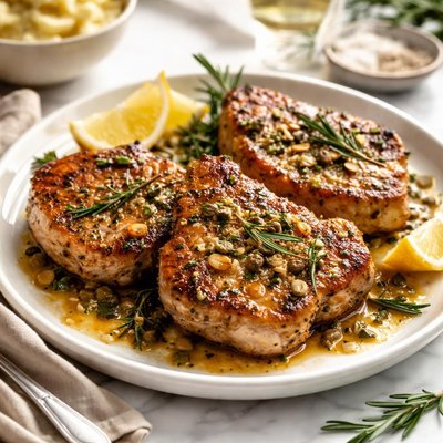 Image of Rosemary Vermouth Pork Chops