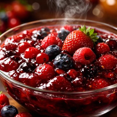 Image of Rote Grtze German Mixed Berry Pudding