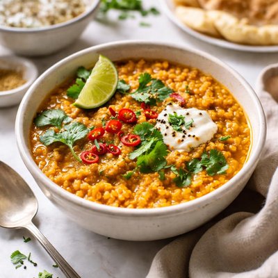 Image of Dal de lentejas rojas keto