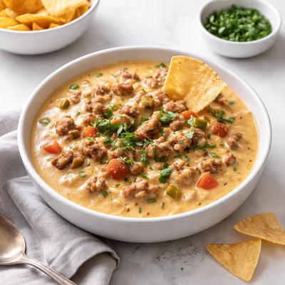 Image of Rotel Hamburger Sausage Cheese Dip