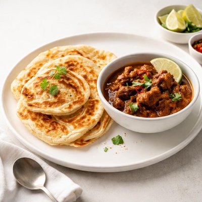 Image of Roti and Beef Curry