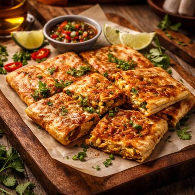 Image of Vegan Roti Telur Bawang