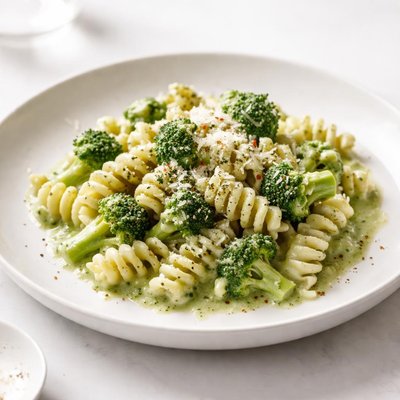 Image of Rotini Pasta with Broccoli Cream Sauce