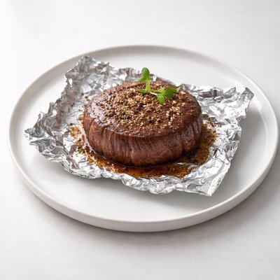 Image of Round Steak on Foil