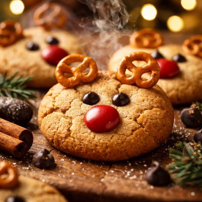 Image of Rudolph the Red Nosed Reindeer Cookies