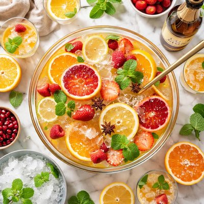 Image of Rum and Champagne Punch