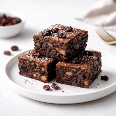 Image of Rum and Raisin Brownies
