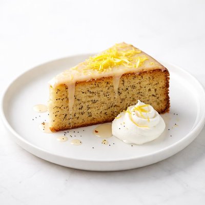 Image of Rum Doused Lemon Poppy Seed Cake