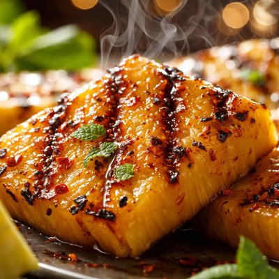 Image of Rum Infused Grilled Pineapple