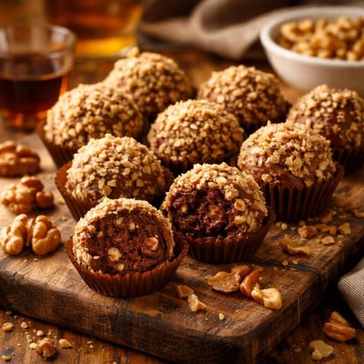 Image of Rum Walnut Truffles
