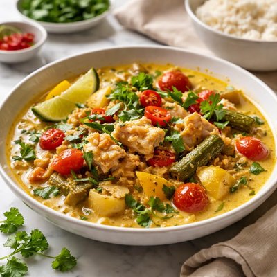 Image of Rundown Jamaican Codfish Curry