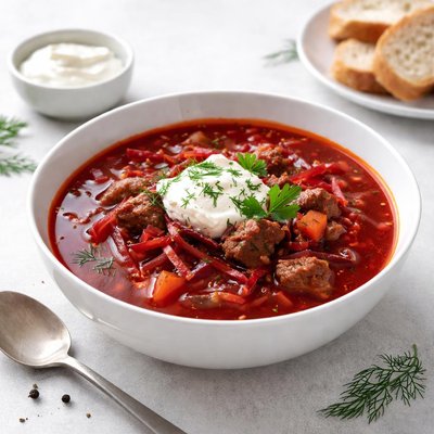 Image of Russian Borscht Crock Pot Style