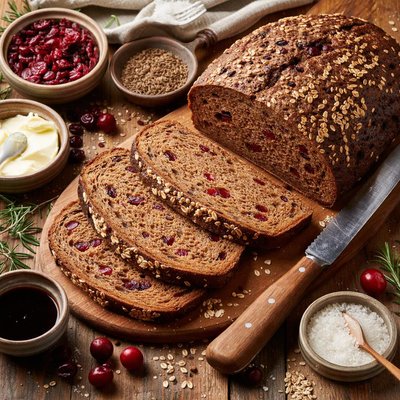 Image of Russian Rye Bread with Dried Cranberries