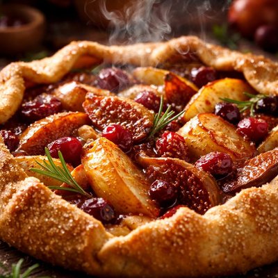 Image of Rustic Autumn Fruit Tart