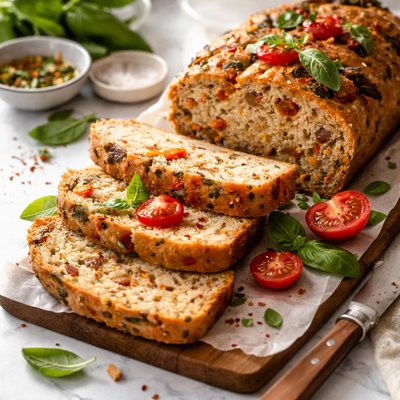 Image of Vegan Rustic Tomato Bread