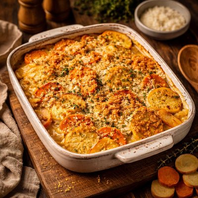 Image of Rutabaga and Carrot Gratin