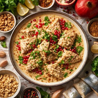 Image of Rybnoye Satsivi Fish in Georgian Walnut Sauce