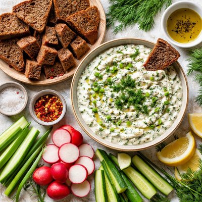 Image of Rye Bread and Dill Dip