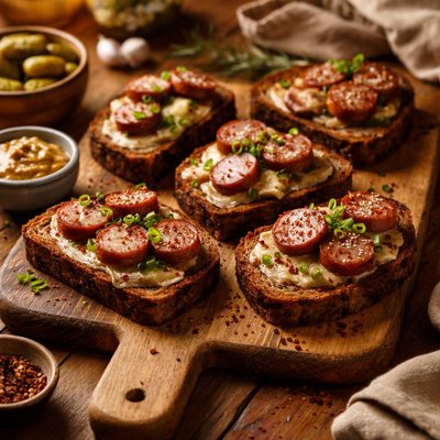 Image of Rye Bread Sausage Snacks