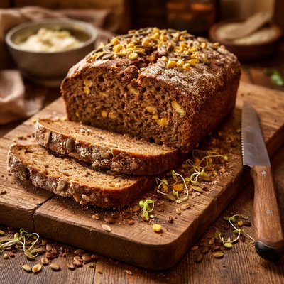 Image of Rye Corn and Sprouts Bread