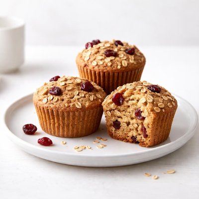 Image of Rye Oat Muffins with Cranberries