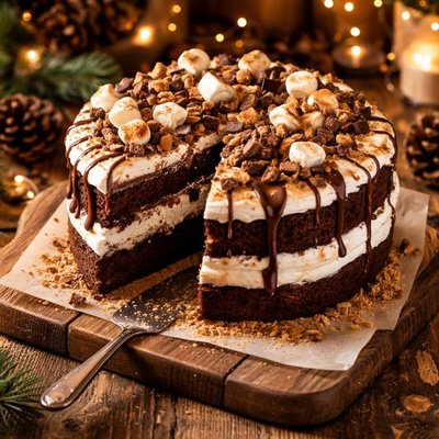 Image of S More Christmas Cream Cake
