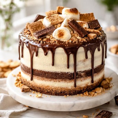 Image of S Mores Drip Cake