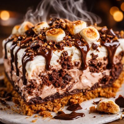Image of S Mores Ice Cream Pie