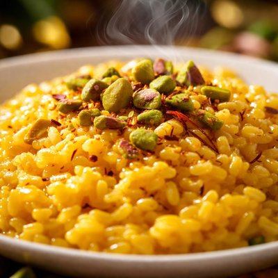 Image of Saffron Risotto with Pistachios