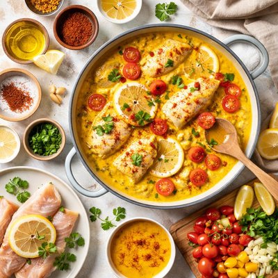 Image of Saffron Sauce for Fish Spain