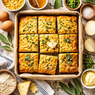 Image of Sage and Onion Cornbread
