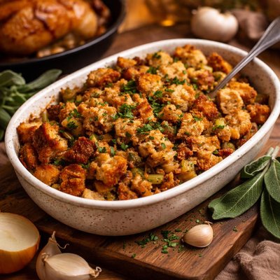 Image of Sage and Onion Stuffing for Roast Chicken