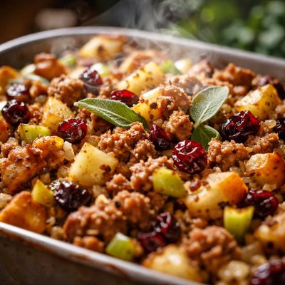 Image of Sage Sausage Apple and Craisin Dressing