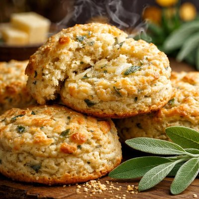 Image of Sage Scented Cornmeal Biscuits